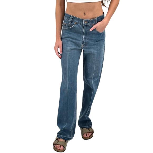 Vintage Levi's 917 Boot Cut Jeans Orange Tab SF 207 Made in the USA | 29" x 29" - Picture 5 of 16